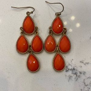 Coral Chandelier Earrings